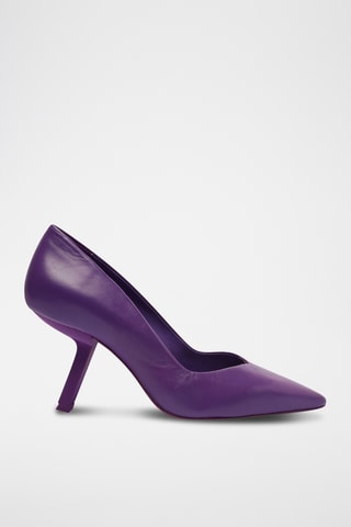 Zapatos de piel de tacón - Violeta