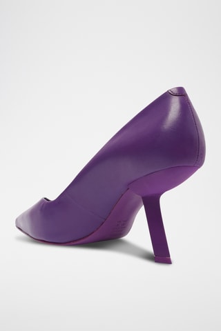 Zapatos de piel de tacón - Violeta