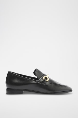 Mocasines de piel - Negro