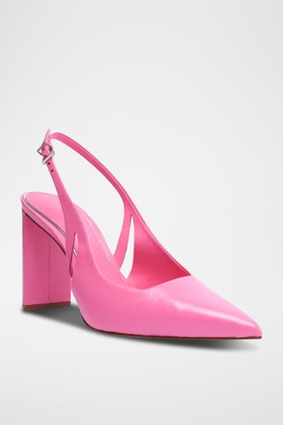 Zapatos de piel de tacón - Rosa