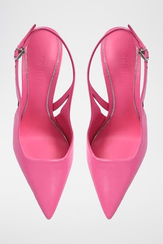 Zapatos de piel de tacón - Rosa