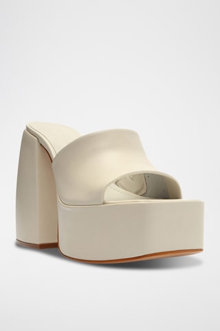 Sandalias de tacón - Blanco