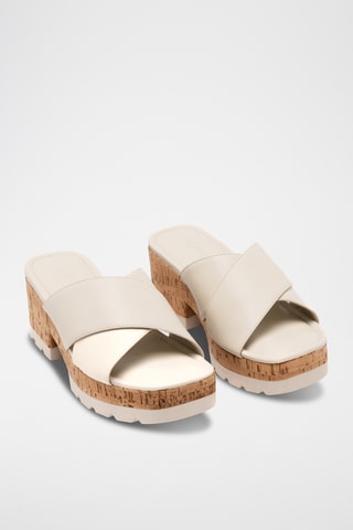 Sandalias de tacón - Blanco