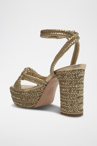 Sandalias de tacón - Dorado