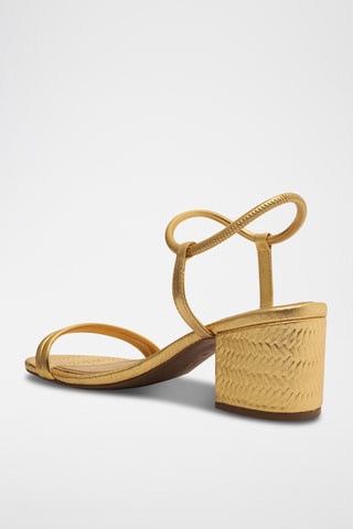 Sandalias de tacón - Dorado