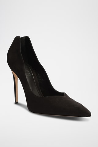 Zapatos de piel de tacón - Negro