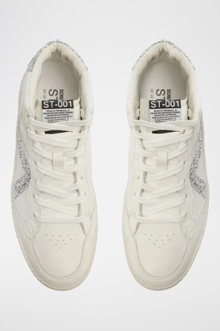 Zapatillas altas de piel - Blanco