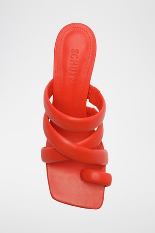 Sandalias de tacón - Rojo