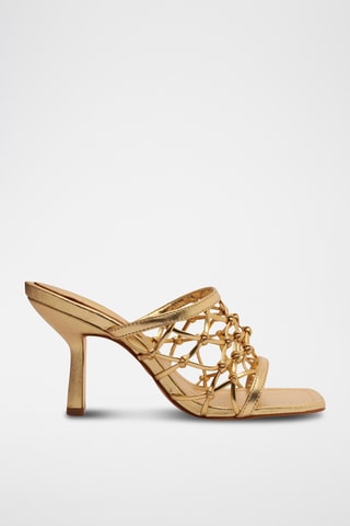 Sandalias de tacón - Dorado