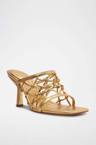 Sandalias de tacón - Dorado