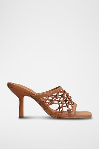 Sandalias de tacón - Marrón