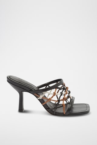 Sandalias de tacón - Negro