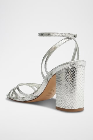 Sandalias de tacón - Plateado
