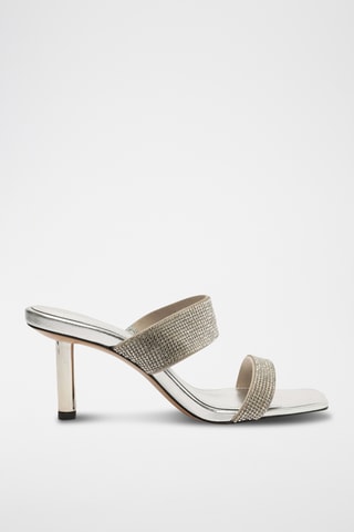 Sandalias de tacón - Plateado