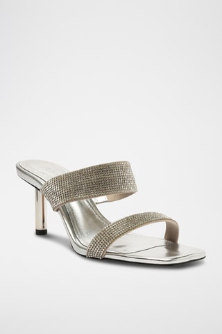 Sandalias de tacón - Plateado