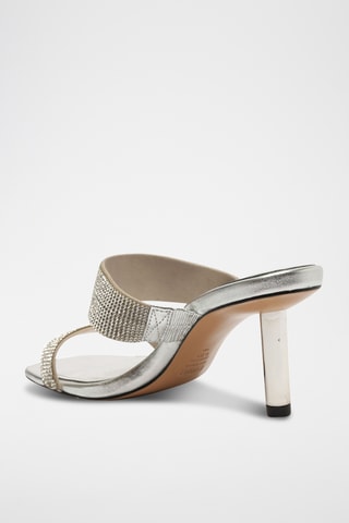 Sandalias de tacón - Plateado