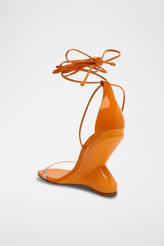 Sandalias de cuña - Naranja