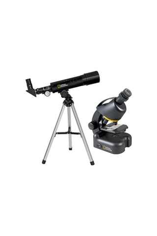 Telescopio compacto + microscopio y soporte para smartphone