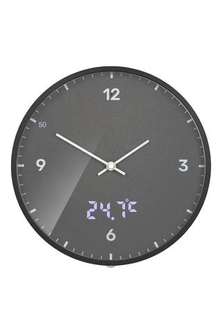 Reloj - 24 cm - Antracita y negro