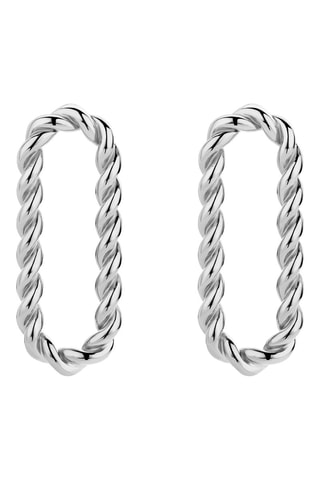 Oorbellen Iconic Cable - Zilverkleurig