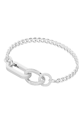 Pulseira Dextera - Prateado e branco