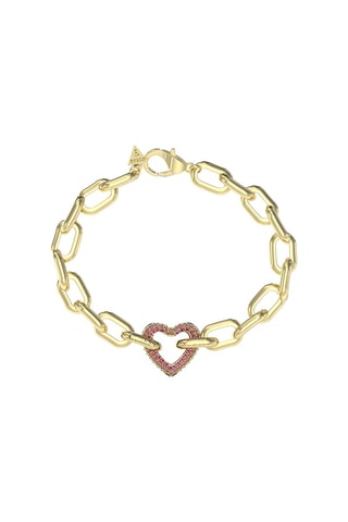 Schakelarmband Beloved - Goudkleurig en Rood