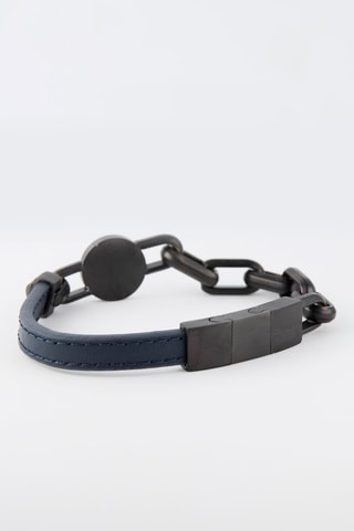 Armband - Doublé Grijs Ion en Leer