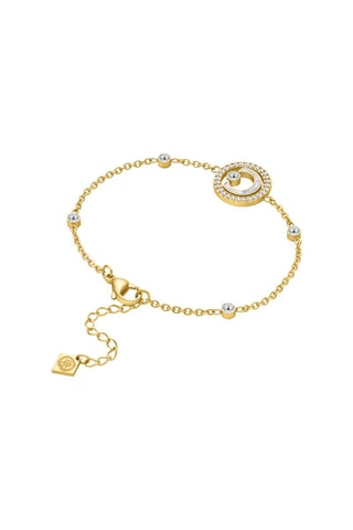 Armband Marque - Doublé Geelgoud en Parelmoer