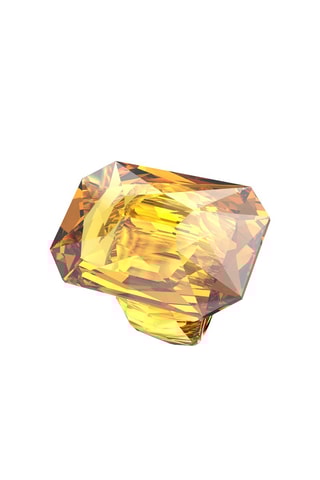 Anel com cristais Swarovski Lucent - Amarelo