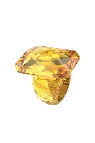 Anel com cristais Swarovski Lucent - Amarelo