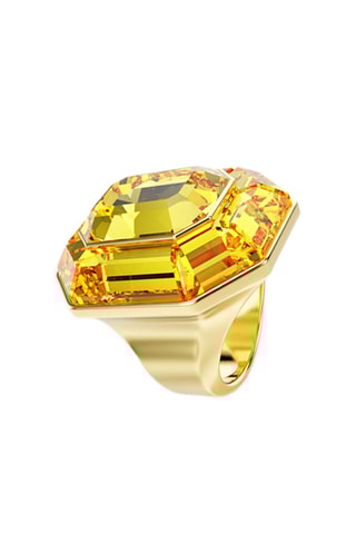 Anel com cristais Swarovski - Banhado a ouro amarelo