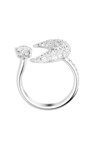 Anel com cristais Swarovski - Prateado