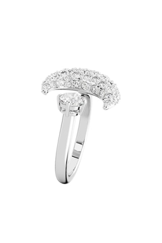 Anel com cristais Swarovski - Prateado