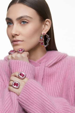 Bague ornée de cristaux Swarovski Dulcis - Rose