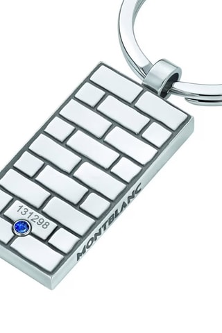 Leren Sleutelhanger - Zilverkleurig