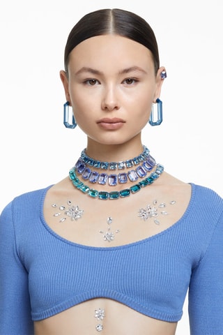 Bijoux de corps adhésifs en cristaux Swarovski - Blanc