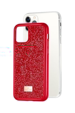 Capa iPhone 11 pro com cristais Swarovski Glam Rock - Vermelho