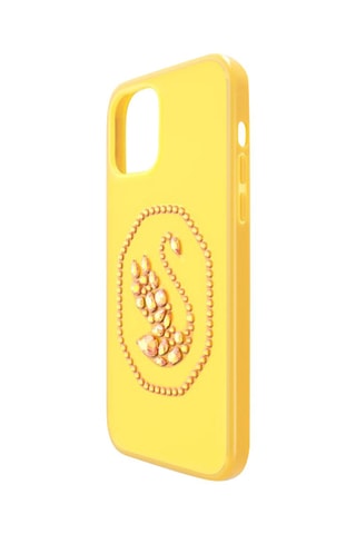 Capa iPhone 12 Pro Max com cristais Swarovski Cygne - Amarelo