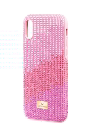 Capa iPhone XS Max com cristais Swarovski High - Rosa