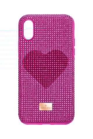 Capa iPhone X Max com cristais Swarovski - Rosa