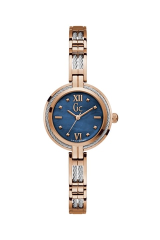 Stalen Quartz Horloge Roségoudkleurig en Lichtgrijs