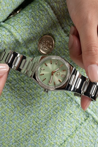 Stalen Quartz Horloge Zilverkleurig