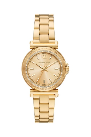 Montre à quartz en acier - Doré