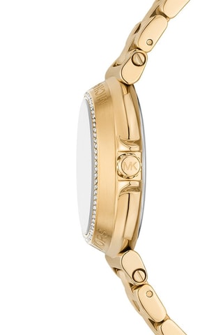 Montre à quartz en acier - Doré