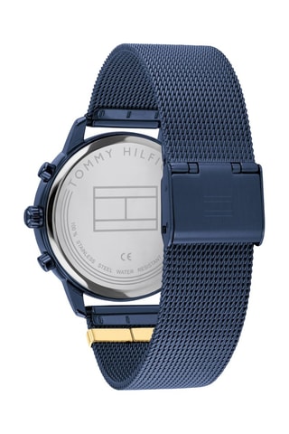 Stalen Quartz Horloge - Blauw