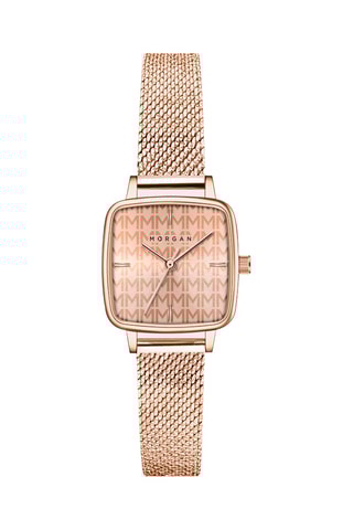 Stalen Quartz Horloge - Roségoudkleurig