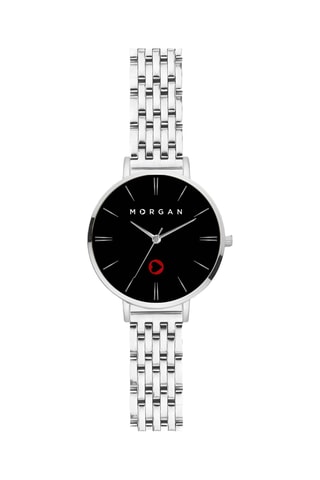 Zinklegering Quartz Horloge - Zilverkleurig en Zwart