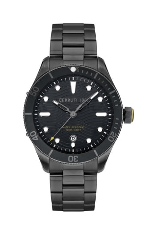 Stalen Quartz Horloge Cedonio - Zwart