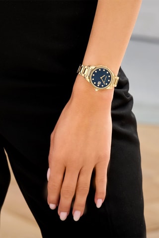 Stalen Quartz Horloge Jesina - Datumweergave.