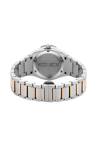 Stalen Quartz Horloge Ruscello - Zilverkleurig en Roségoudkleurig